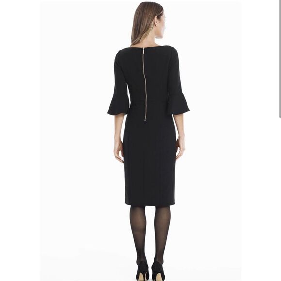 White House Black Market Black 3/4 Sleeve Body
Perfecting Ruffle Sheath Dress 10 - Picture 7 of 7